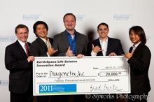 Diagenetix team with $20,000 NASA check